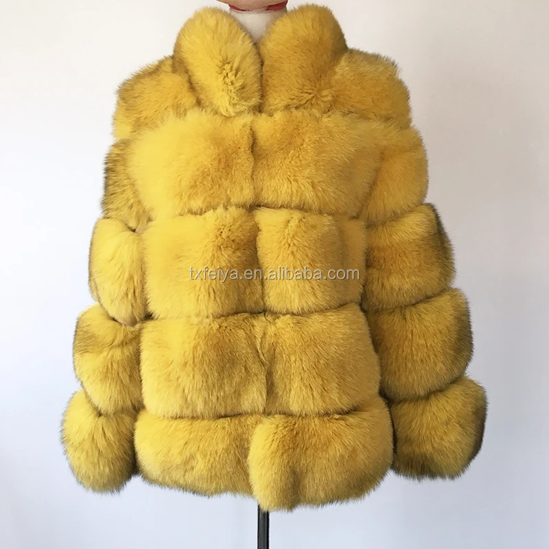 2020 Queen Fur Natural Fur Coats Women Copenhagen Fox Fur Coat