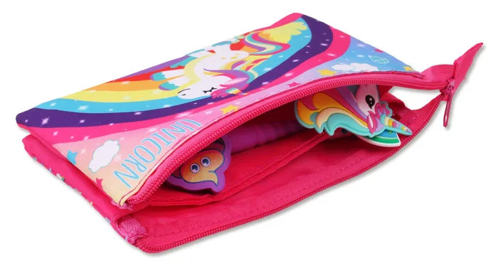 Licheng BXN518 Branded Pencil Case, Girls Unicorn Zipper Pencil Case