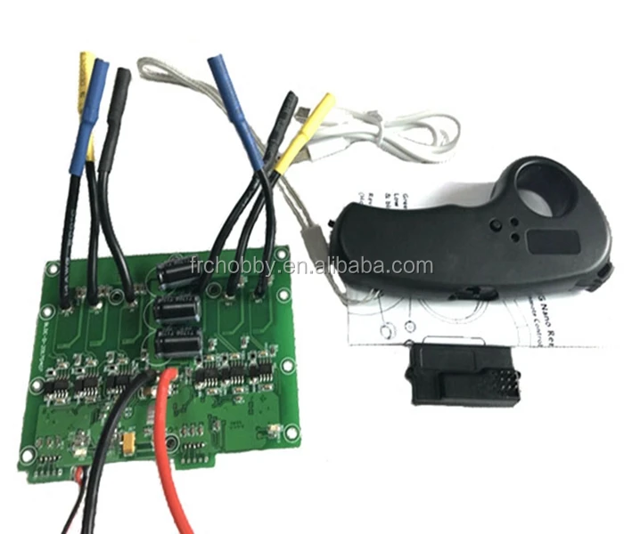 Dual drive 6s-12s 50A controller board with 2.4g remote controller for electric skateboard