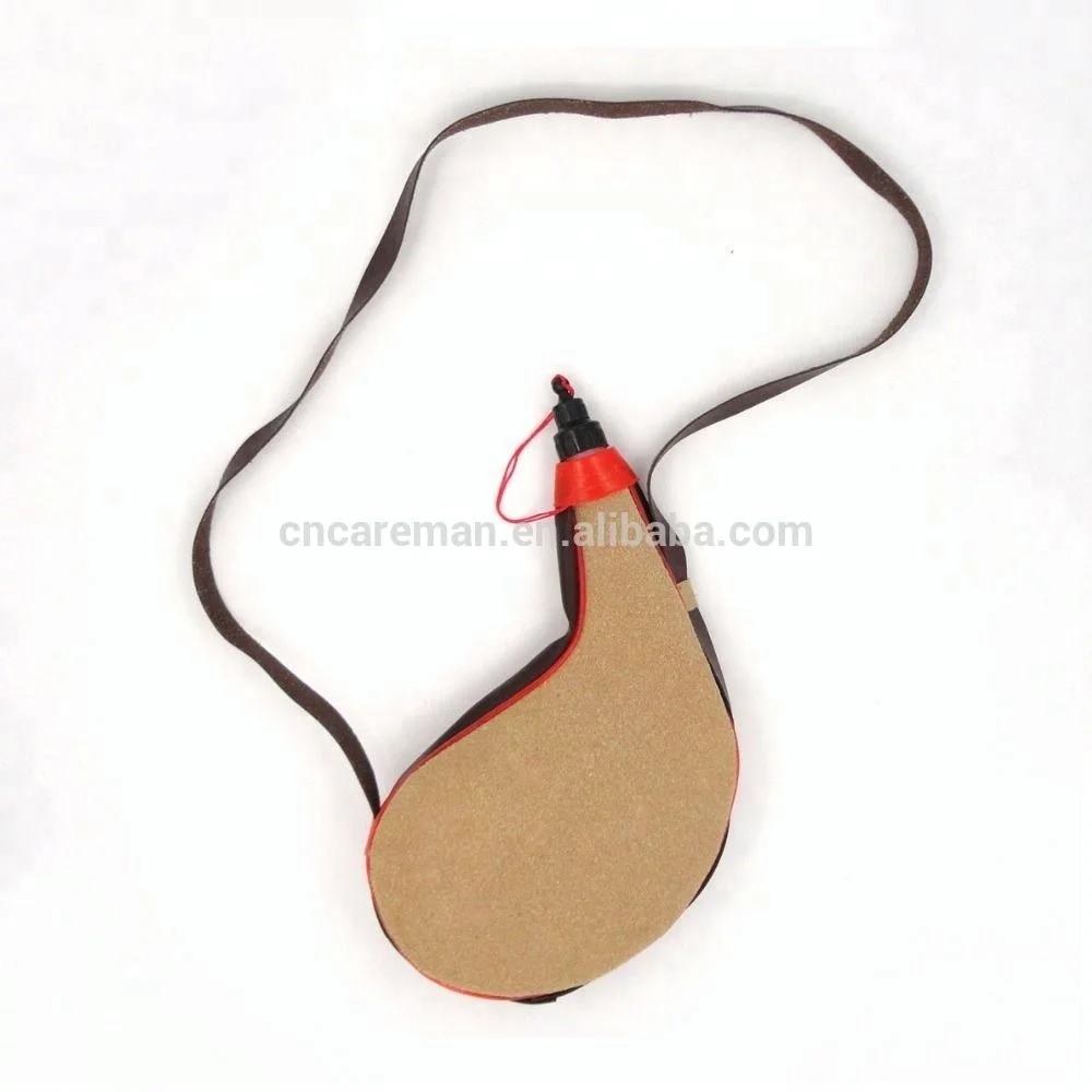 750ml Leather Bota Bag, Camping Hunting Gift Promotional Cheap Wineskins Mongolia Bottle w/Shoulder Strap & Soft Inner Bladder