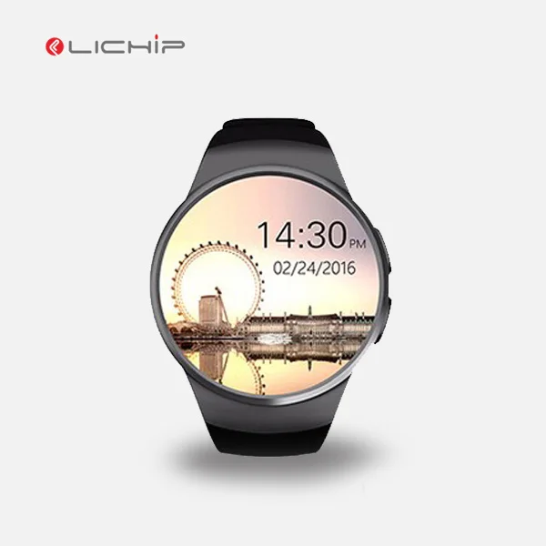 LICHIP Wholesale Support IOS and android round screen KW18 Smart Watch