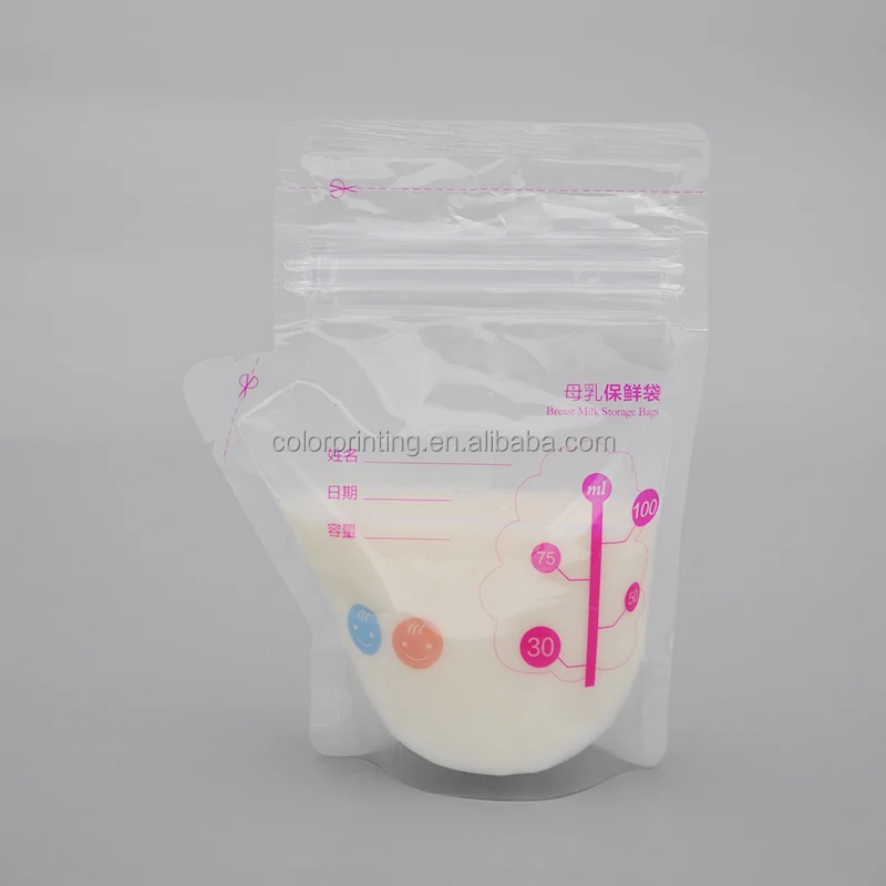Hot selling bpa free 250ml baby feeding  milkstorage  bags