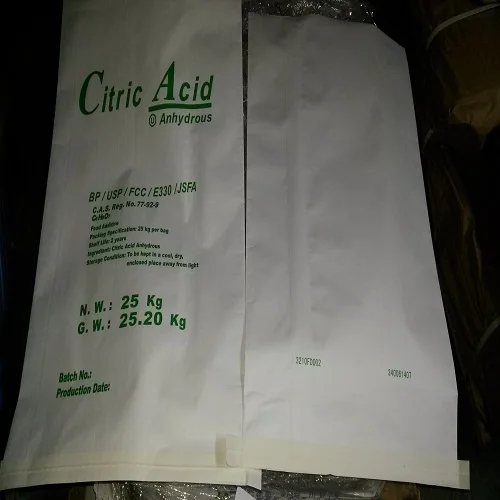 high purity citric acid monohydrate/citric acid anhydrous from china manufacturer on  (cas:77-92-9)