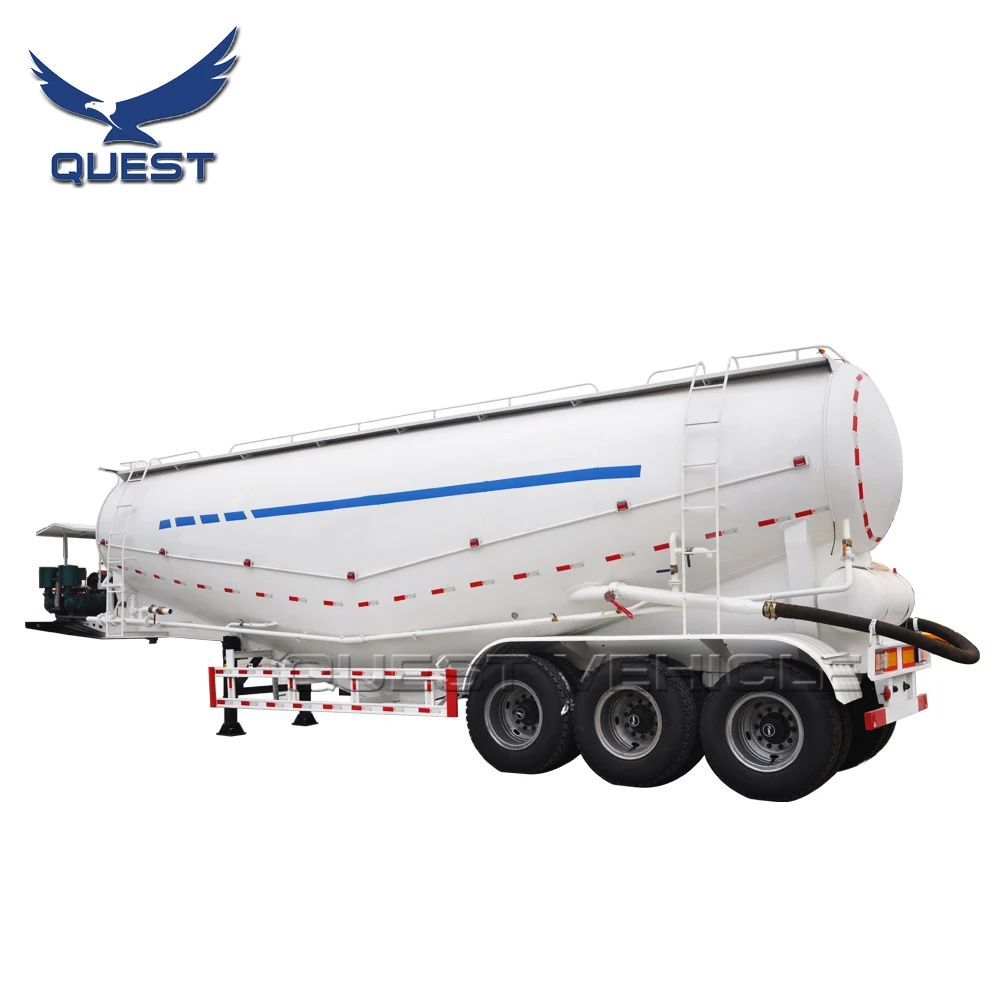 China Factory Price Bulk Cement Tanker Semi Trailer 50cbm 55cbm for Sale Truck Trailers