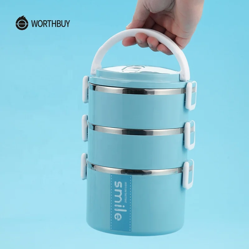 Food Packaging Thermos Lunch Box Stainless Steel Kids Bento Box With Microwave Interlayer High-Capacity Food Containers Picnic