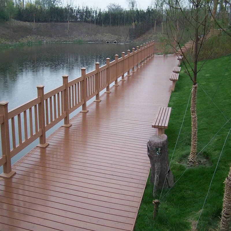 Outdoor Swimming Pool Carbonized Click Bamboo Deck Flooring Exterior Strand Woven Bamboo Floor