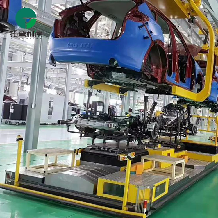 Vehicle Assembly Line Rail Transfer Cart