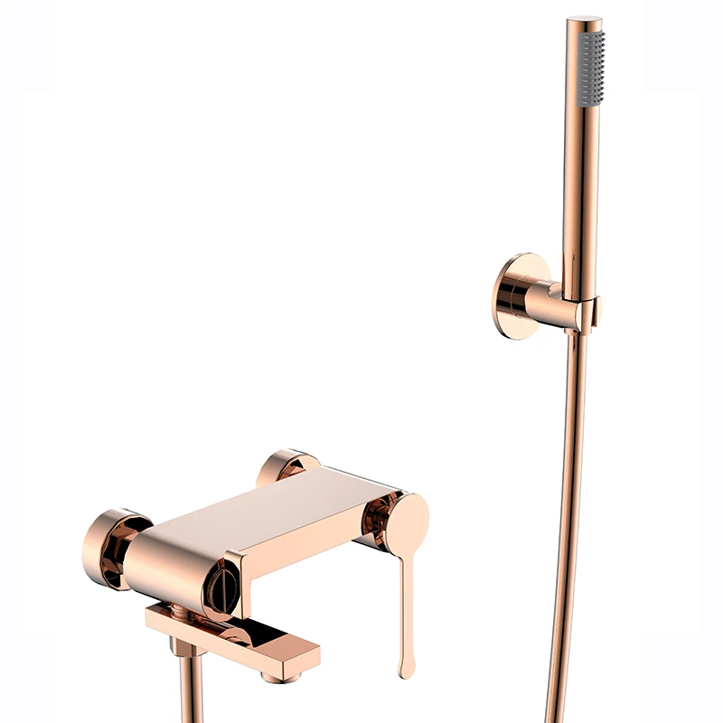 
Kaiping faucet factory luxury bathroom rose gold shower set 