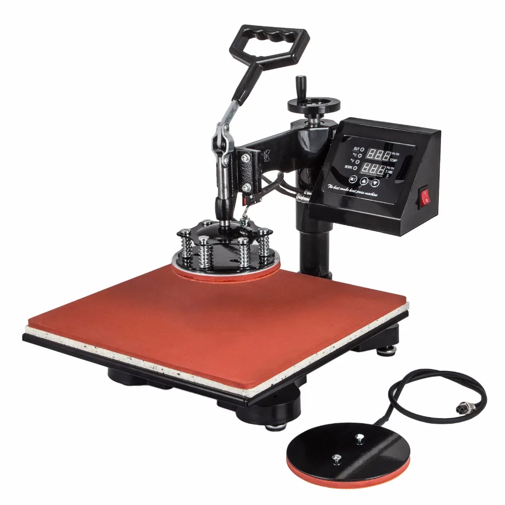 
5 in 1 Digital Heat Press Machine Multifunctional Transfer Sublimation for T-Shirt Mug Cup Hat Cap 15