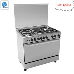 2017new product Free standing gas stove 900mm with mixed gaz electric cooker with auto ignition for CKD in Kenya