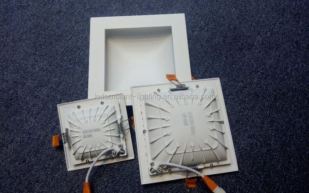 Design Square LED Flat Light 8W Matt White Flat Panel LED wall Light