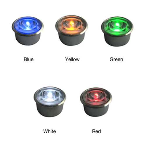 Stainless Steel Jacket Waterproof IP68 Solar Powered(Charging) outdoor ground LED brick light MS-5030