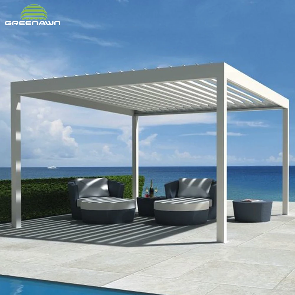 
Modern pergola bioclimatica manual 3x5, 3x4m wholesale price 