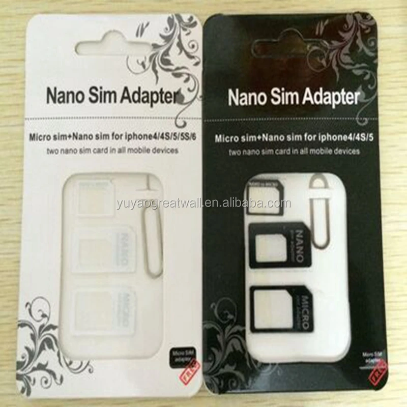 
2018 New Design Acrylic Dual SIM Card Adapter/Micro SIM Adapter 