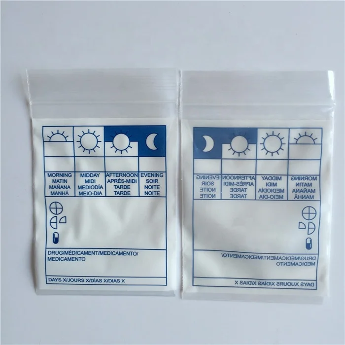 Plastic Clinic pharmacy medical reclosable envelope