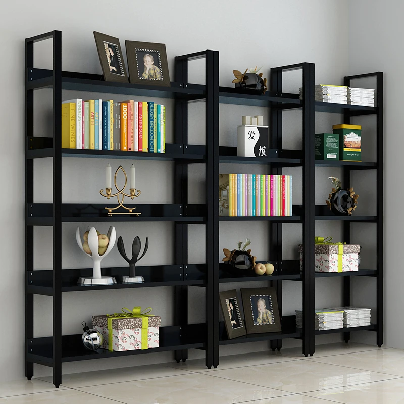 used  bookcase modern metal bookshelf dividers for library decorate