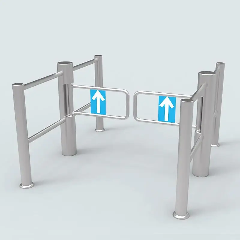 Retractable Flap Barrier Turnstile Barcode Reader with Turnstile gate