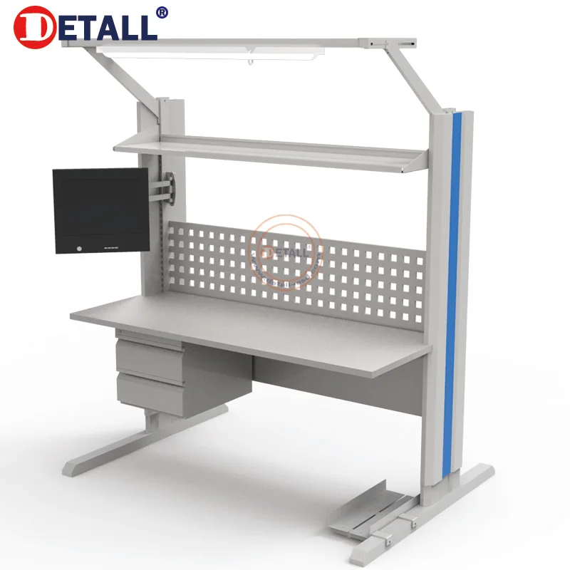 Detall electronics laboratory workbench furniture