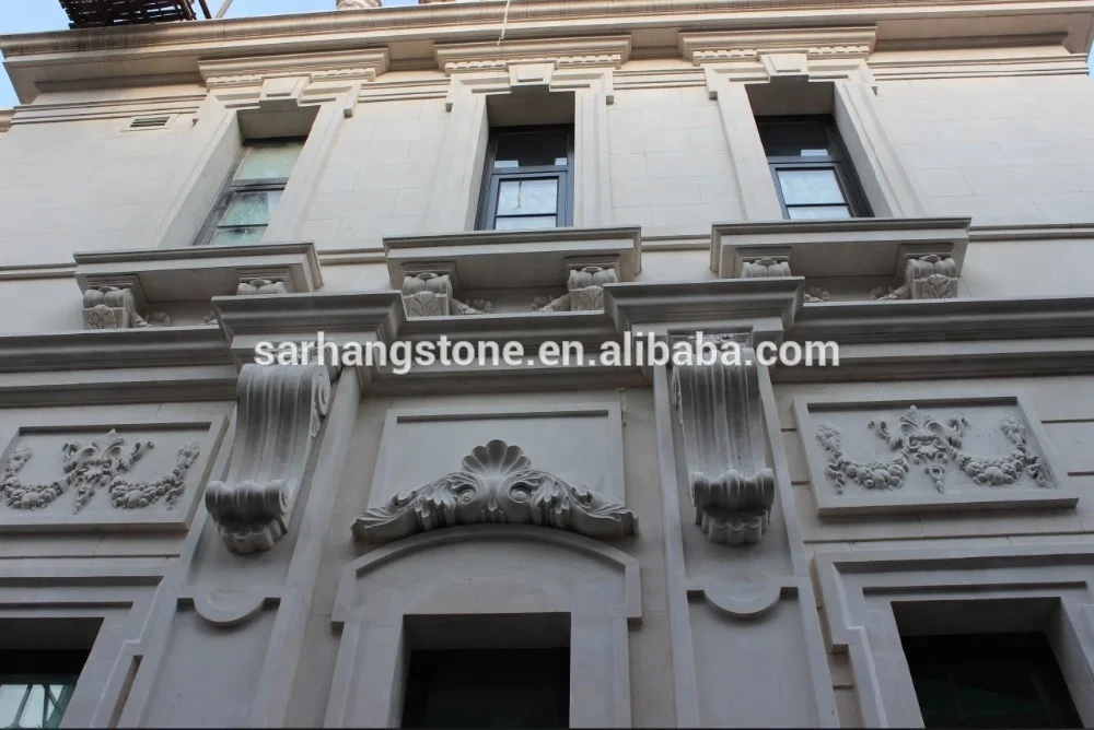 
Beige Limestone for exterior wall cladding 