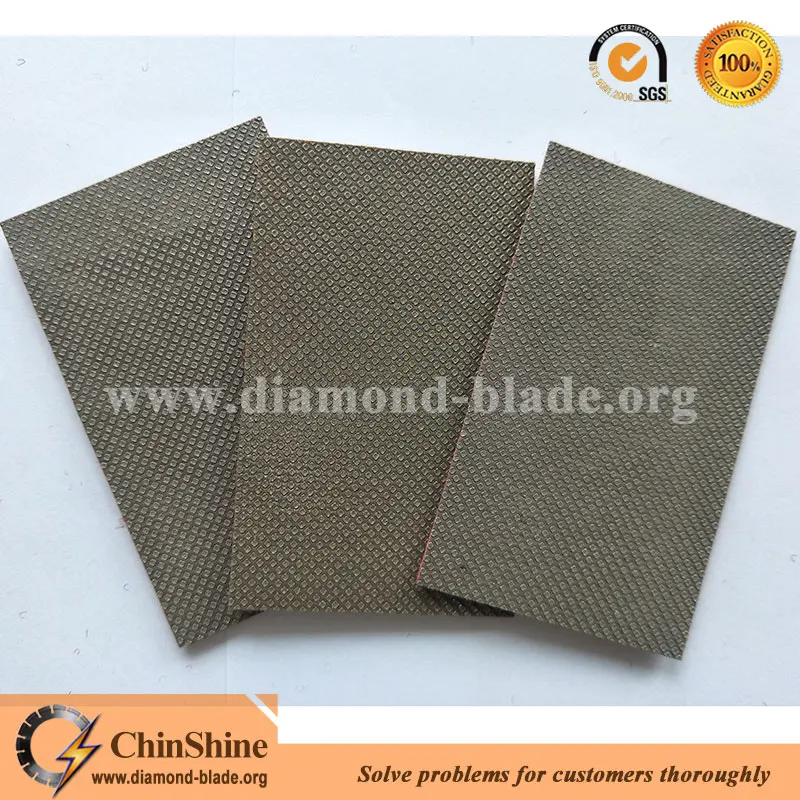Flexible diamond polishing sheet fit hand polishing pads for marble, glass and ceramic