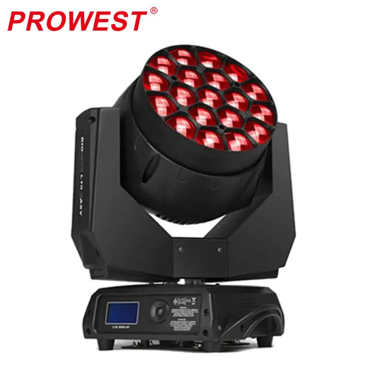 Professional Stage Lighting 19x15W 4in1 RGBW Big Led Light Bee Eye Moving Head