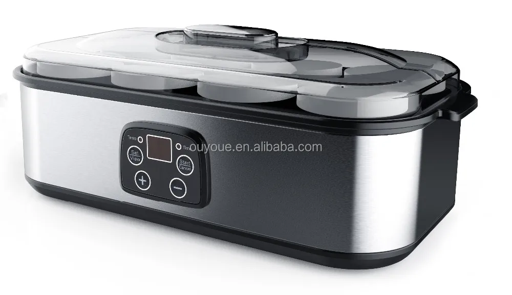 
stainless steel yogurt maker with glass jar 