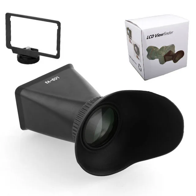 
V3 LCD Viewfinder 2.8x Magnifier View Finder Eyecup Hood for 600D 650D 70D 60D T3i T4i DSLR Camera 