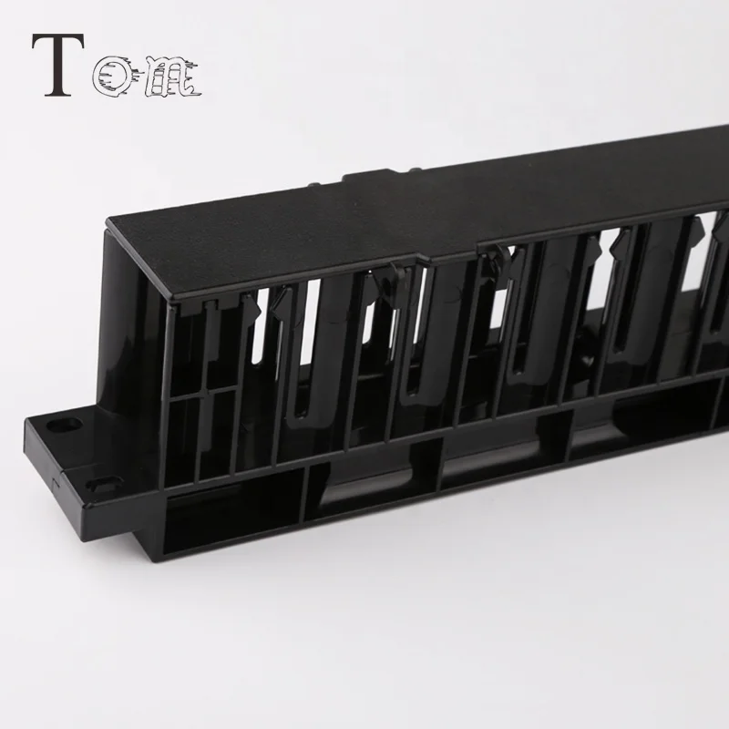 TOM-CM-02 19' 1U cable managemer Plastic Network cable management ring