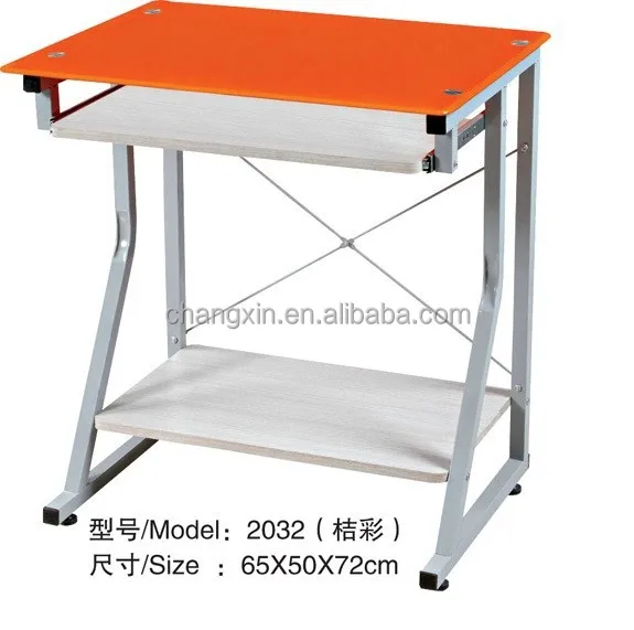 model glass notebook computer table