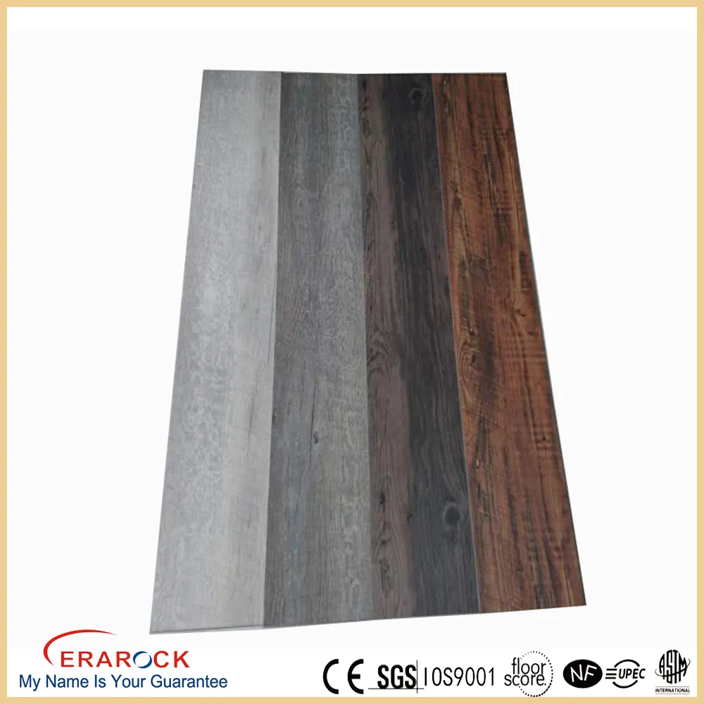 wholesale pvc click floor grey interlocking laminate wood vinyl plank flooring