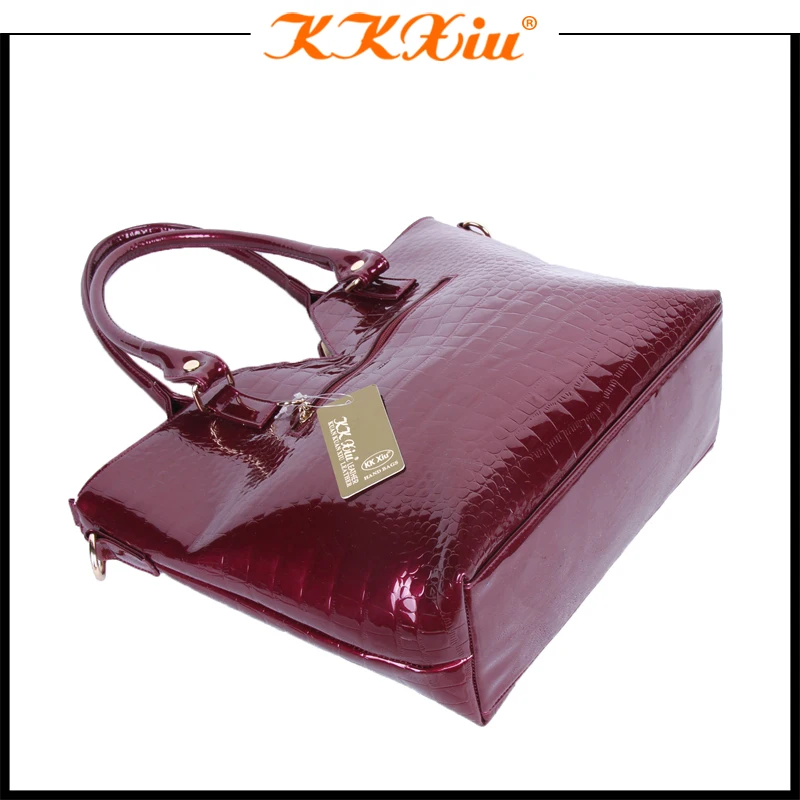 
China wholesale custom made crocodile pattern leather hand bags in egypt 