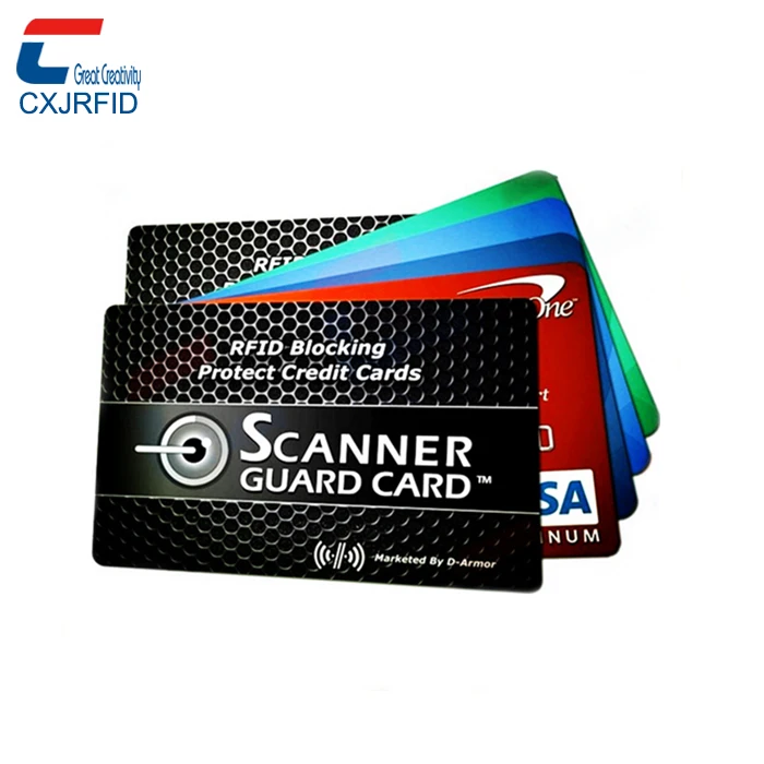 Amazon горячие продажи RFID Блокировка пользовательские карты RFID сканирования блокатор для безопасной оплаты