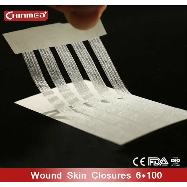 Medical Class Steri-Strip Wound Closure Strips Reinforced Tape 6*38mm