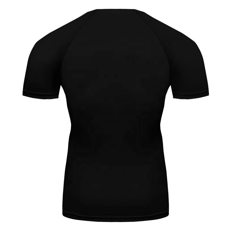 Men Sportswear Black T-shirt Full Printing Blue Eyes Panther Wild Animal Cat Tee Top MMA BJJ Running Rashguards