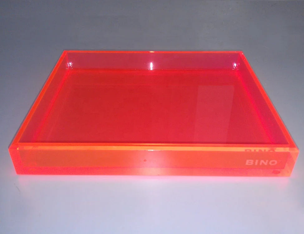 Factory custom clear acrylic jewelry serving tray  high quality acrylic item display tray