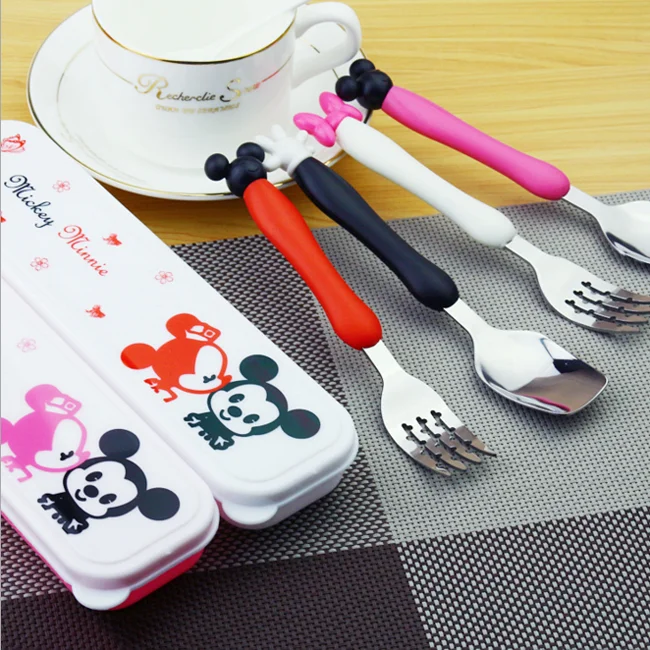 
New Design Plastic Handle Stainless Steel Kids Spoon 