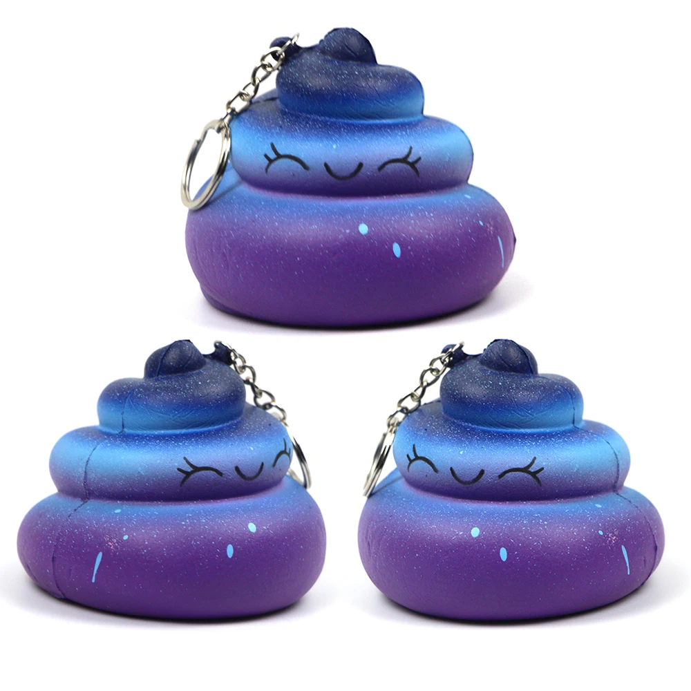 Оптовая продажа с фабрики Kawaii Galaxy Emojii, сжимаемая медленная игрушка из пенополиуретана
