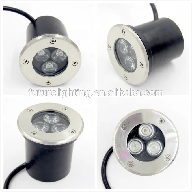 
Top quality factory price 3w RGB IP67 stainless steel buried led underground light inground spotlight CE ROHS 