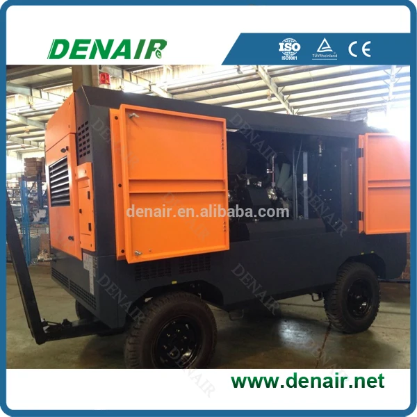 Винтовой портативный воздушный компрессор 600 куб ФТ/м 7 бар