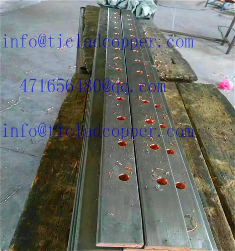 titanium clad metal rod for desalination of sea water/ titanium  clad steel bar/ copper aluminum clad sheet