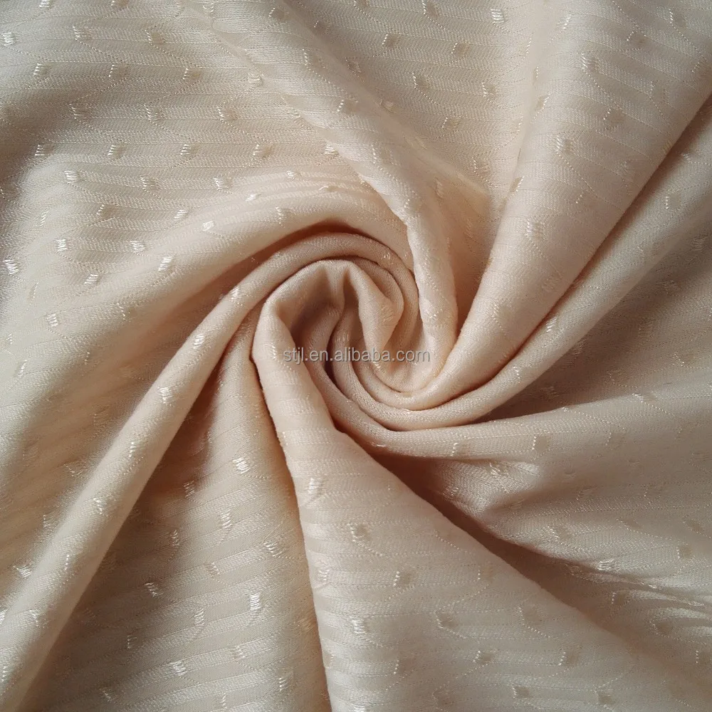 
Seamless underwear and bra nylon lycra tricot dots jacquard four way stretch fabric 