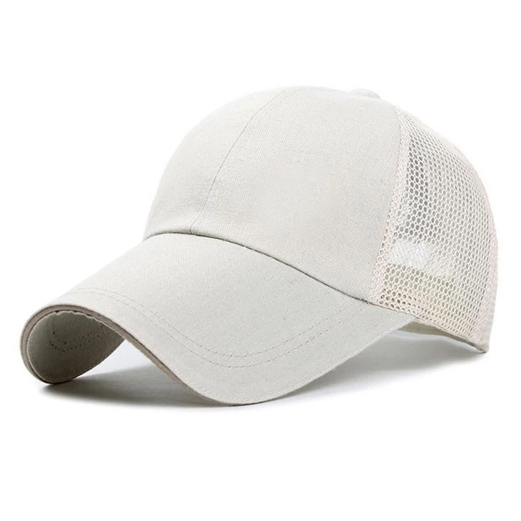 wholesale white blank yupong hemp materials mesh trucker hats