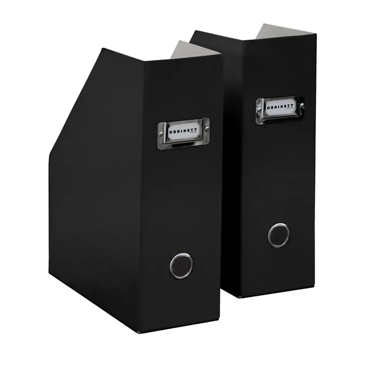 Держатели для хранения на заказ, настольные канцелярские товары, подставка для офисного бумажного материала, держатель для бумаг из гофрированного картона для журналов