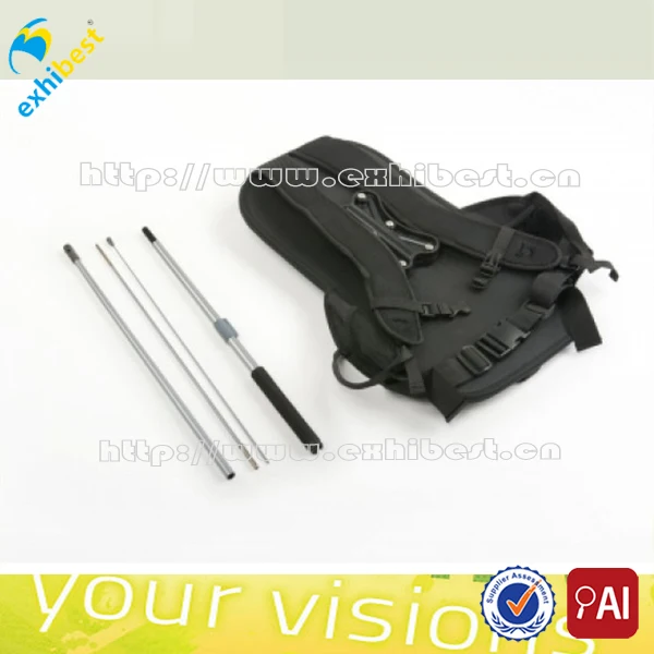 Walking Advertising Mobile Banner Backpack Flag Billboard