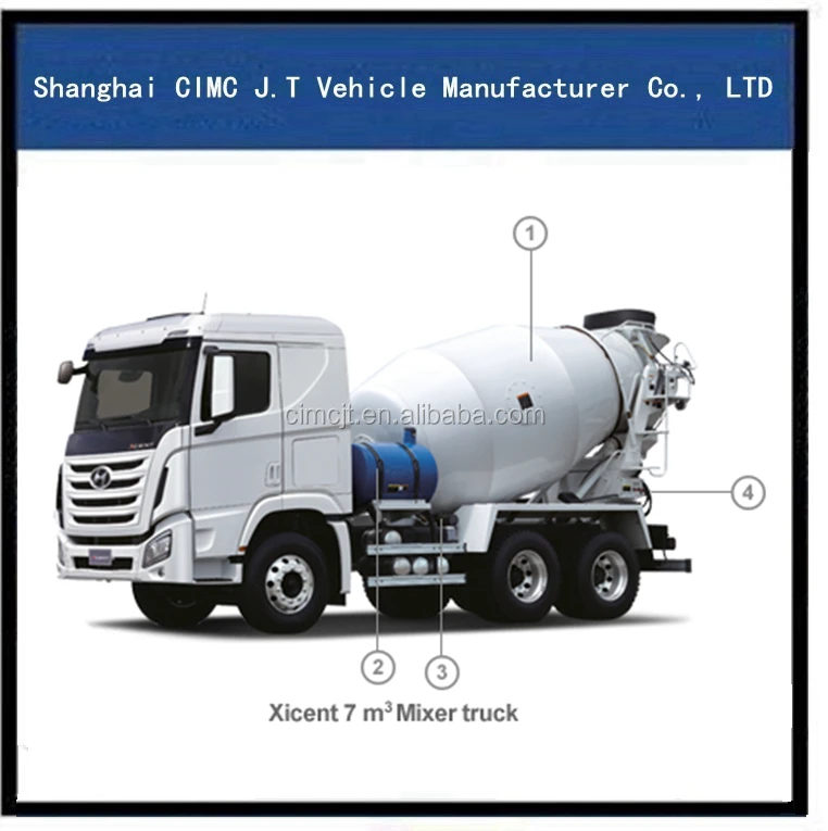 
mixer tank truck Hyundai 6X4 cement mixer truck 