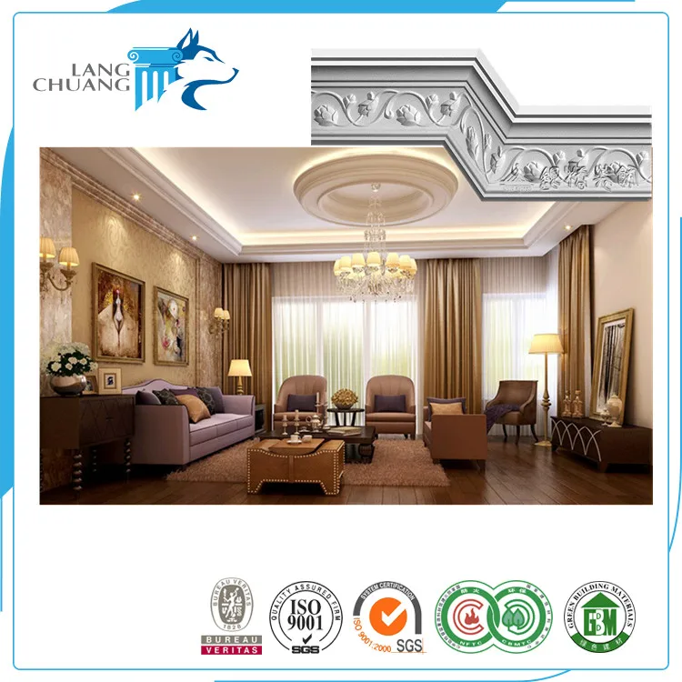 Interior Decoration False Ceiling In Pakistan Anti-flaming Plaster Coving