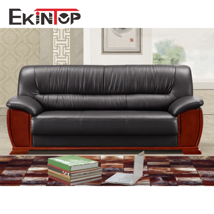 Morden High Quality Classic fireproof living room genuine leather office sofa