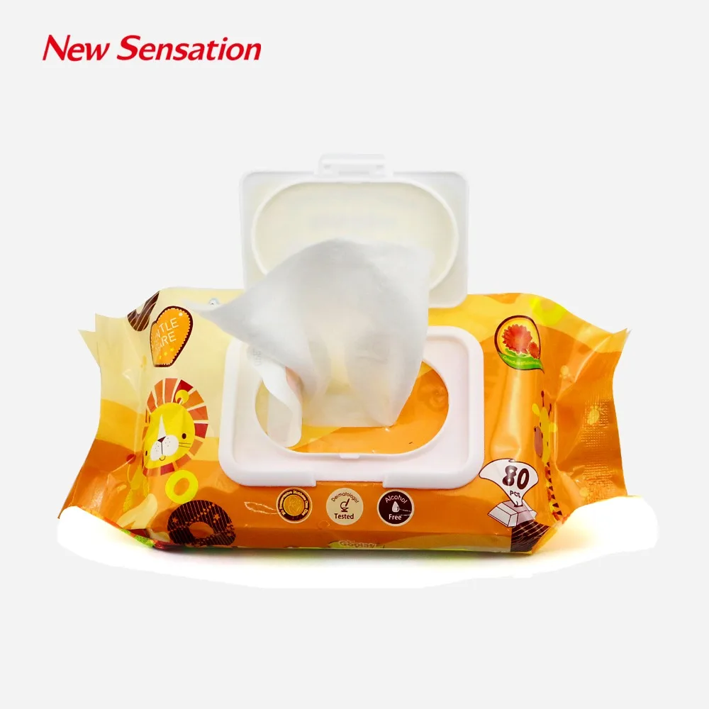 
Premium Quality Aalcohol Free Skin Care Baby Wipes Export to Turkey (GPBW-80) 