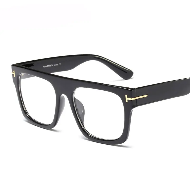 Wholesale 2019 Vintage Men Women Oversize Clear Glasses Frame Optical Glasses Square Eyeglasses Frames