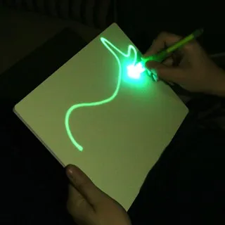 Fluorescent drawing board A4 size glow in the dark toys drawing tools for kids